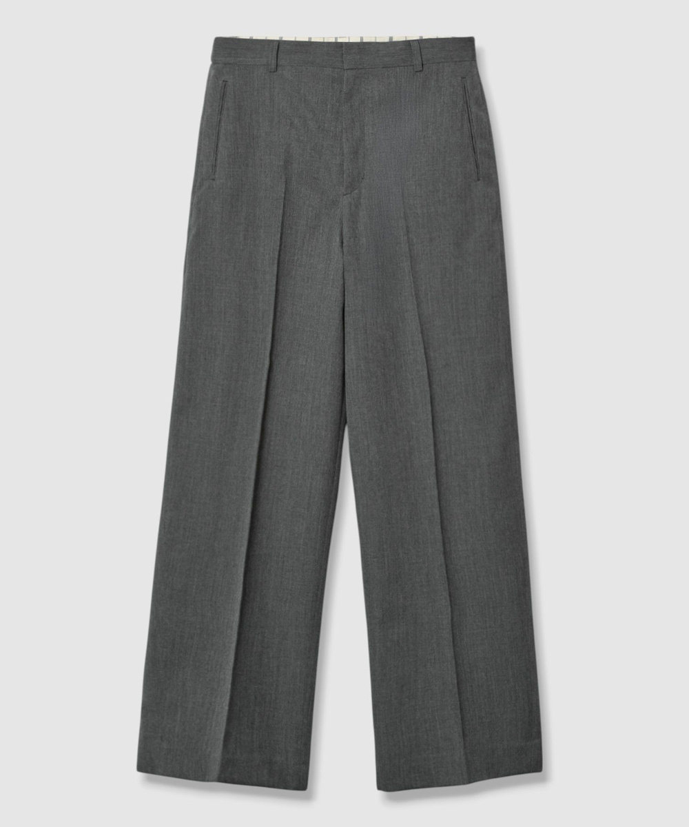 allureville ドライウールカーブライントラウザー グレー (92)