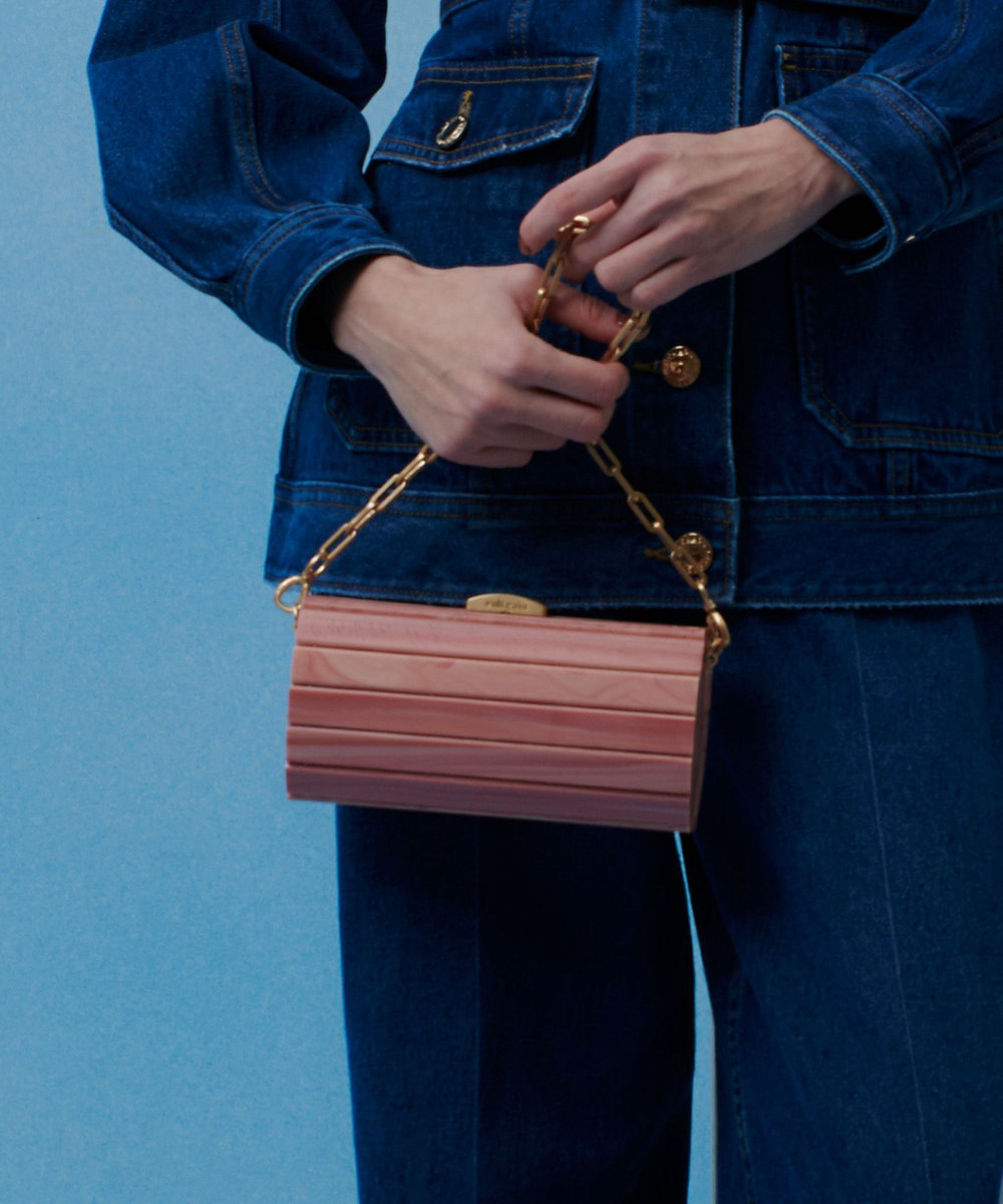 buying 【CULT GAIA(カルト ガイア)】MINI ROLIE POLIE クラッチバッグ ライトピンク (42)