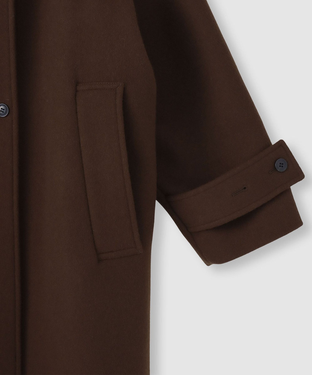 allureville ダブルビーバースタンドコート ブラウン (81)