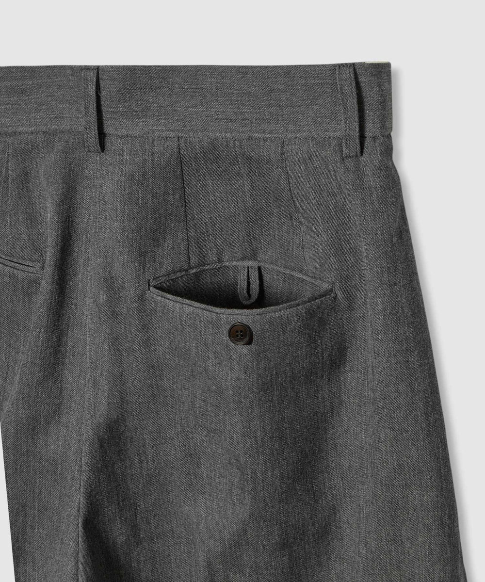 allureville ドライウールカーブライントラウザー グレー (92)