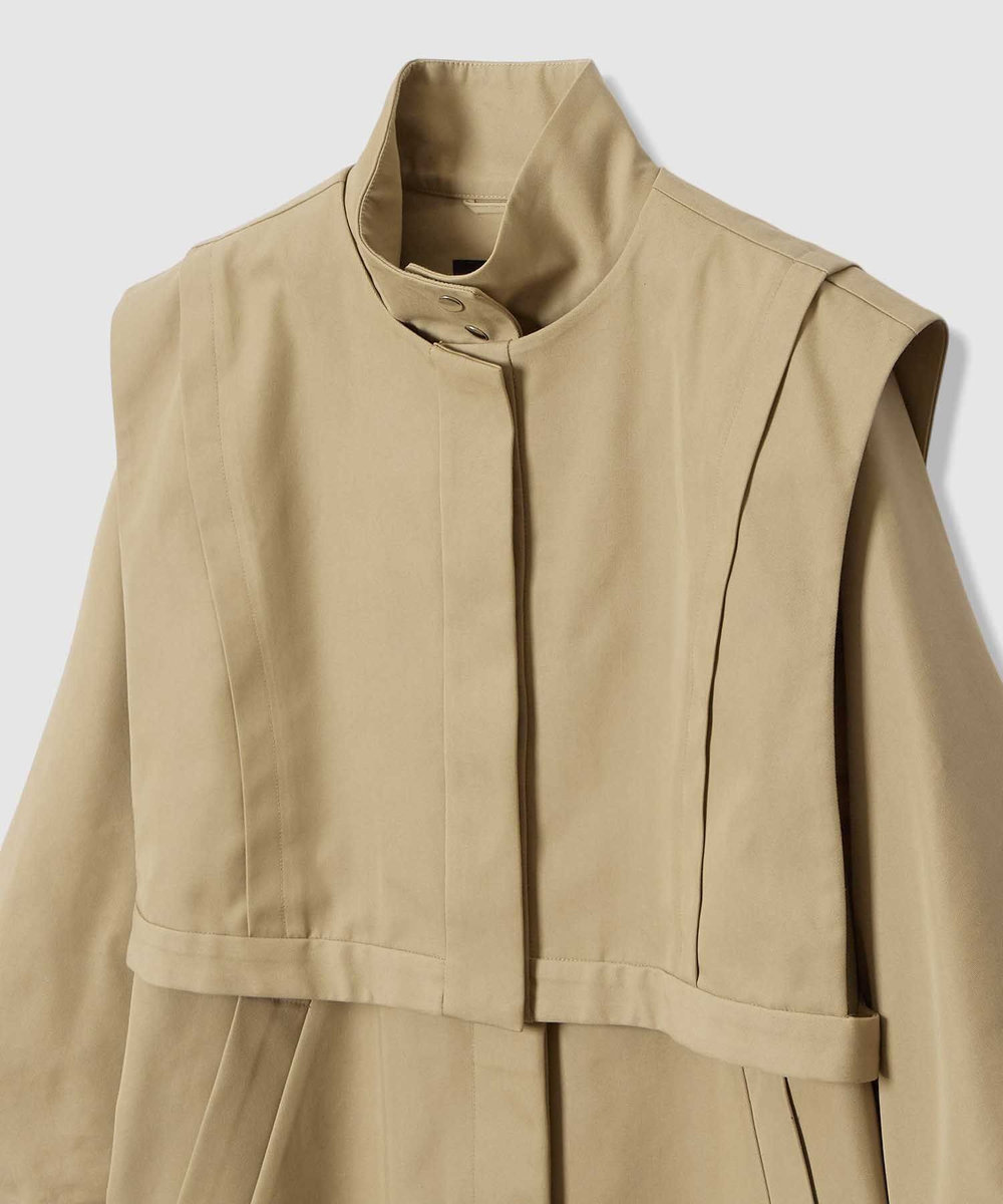 allureville 4WAYスタンドロングコート ベージュ (11)