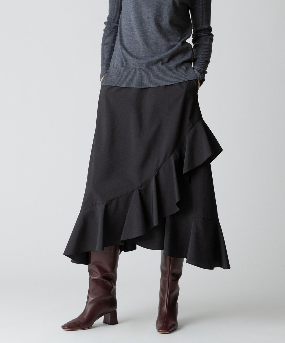 allureville ラッフルズマーメイドスカート ブラック (95)
