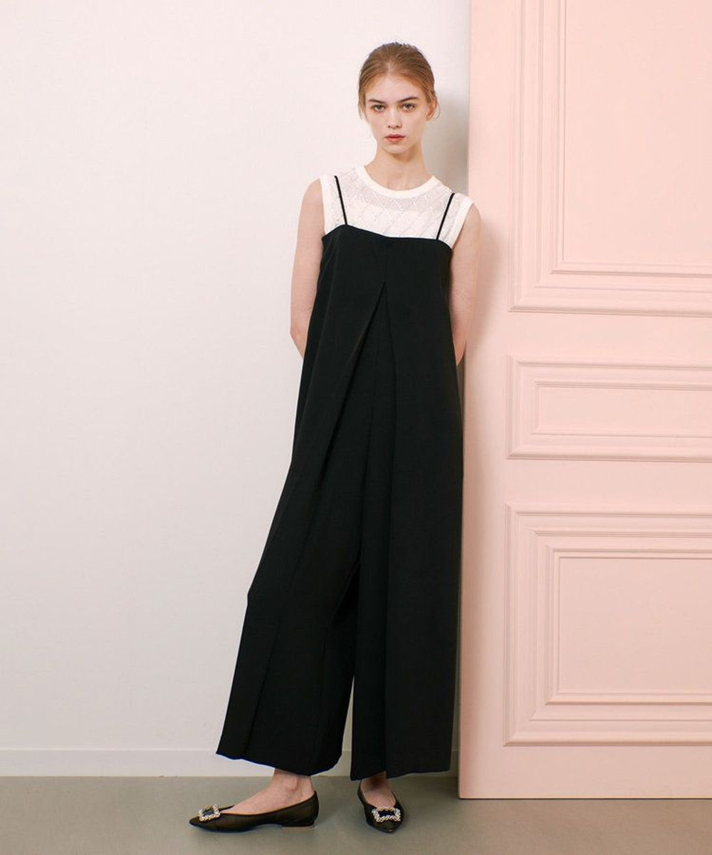 ◇【LOULOU WILLOUGHBY】サテンオールインワン|allureville OFFICIAL