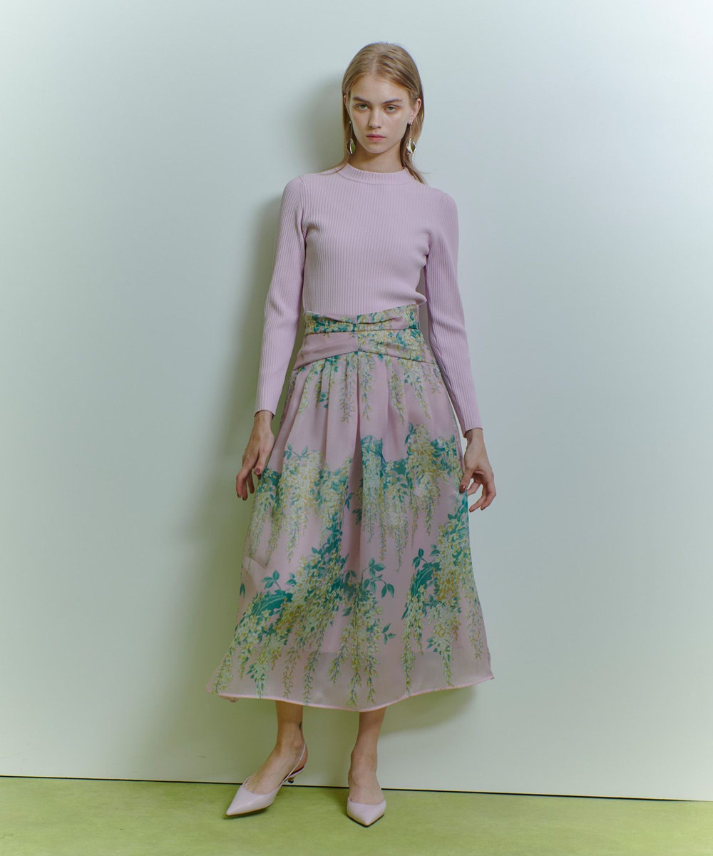 LOULOU WILLOUGHBY 【LOULOU WILLOUGHBY】RATTIオーガンフラワースカート ピンク (41)