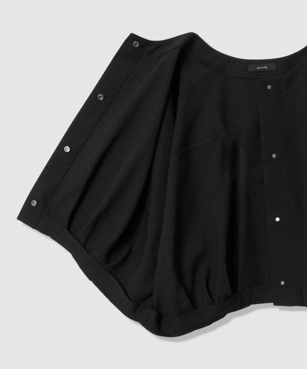 allureville オックスフレンチスリーブジャケット ブラック (95)