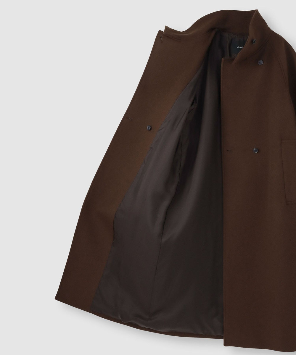 allureville ダブルビーバースタンドコート ブラウン (81)