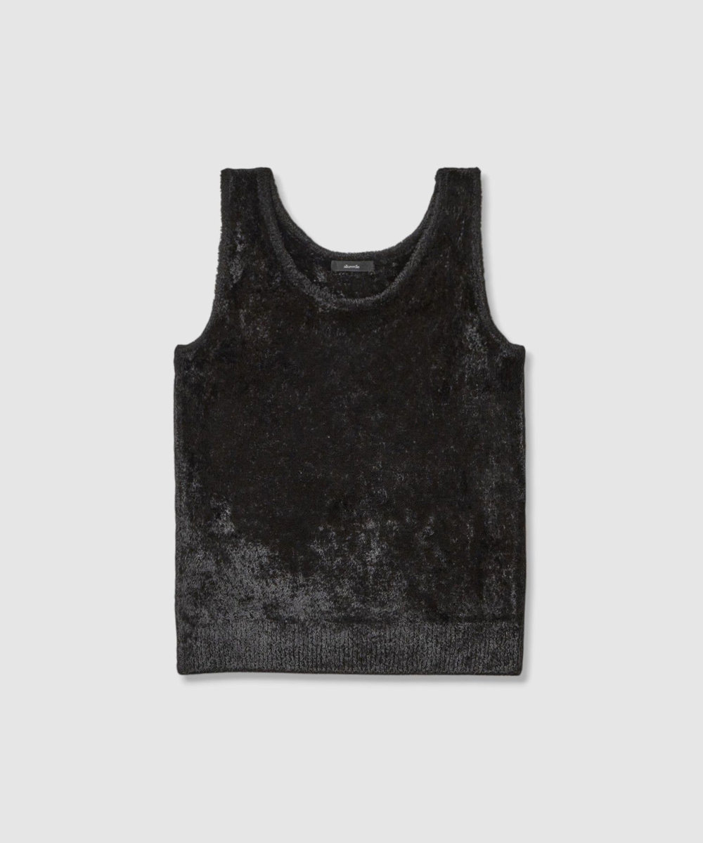 allureville ベロアタンクプルオーバー ブラック (95)