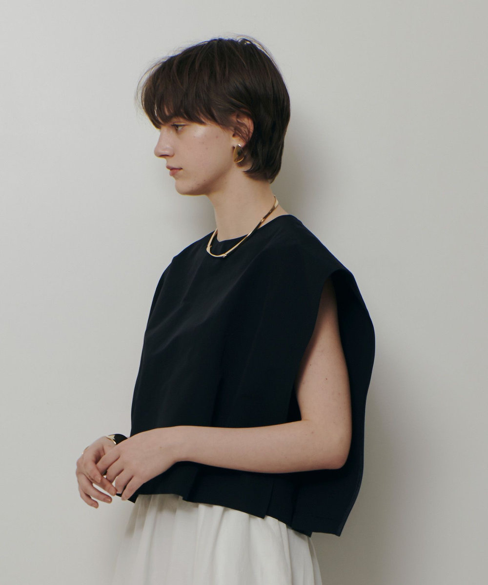 allureville バックパールブラウス ブラック (95)