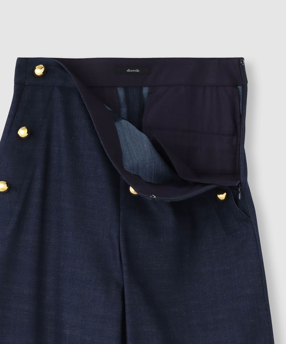 allureville デニムライクマリンパンツ ネイビー (65)