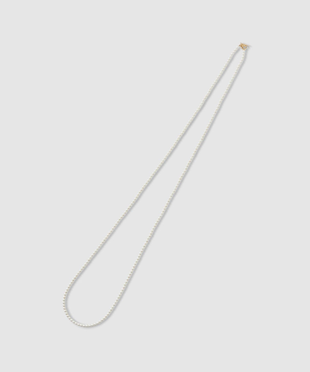 allureville グラスパールロングネックレス オフホワイト (02)