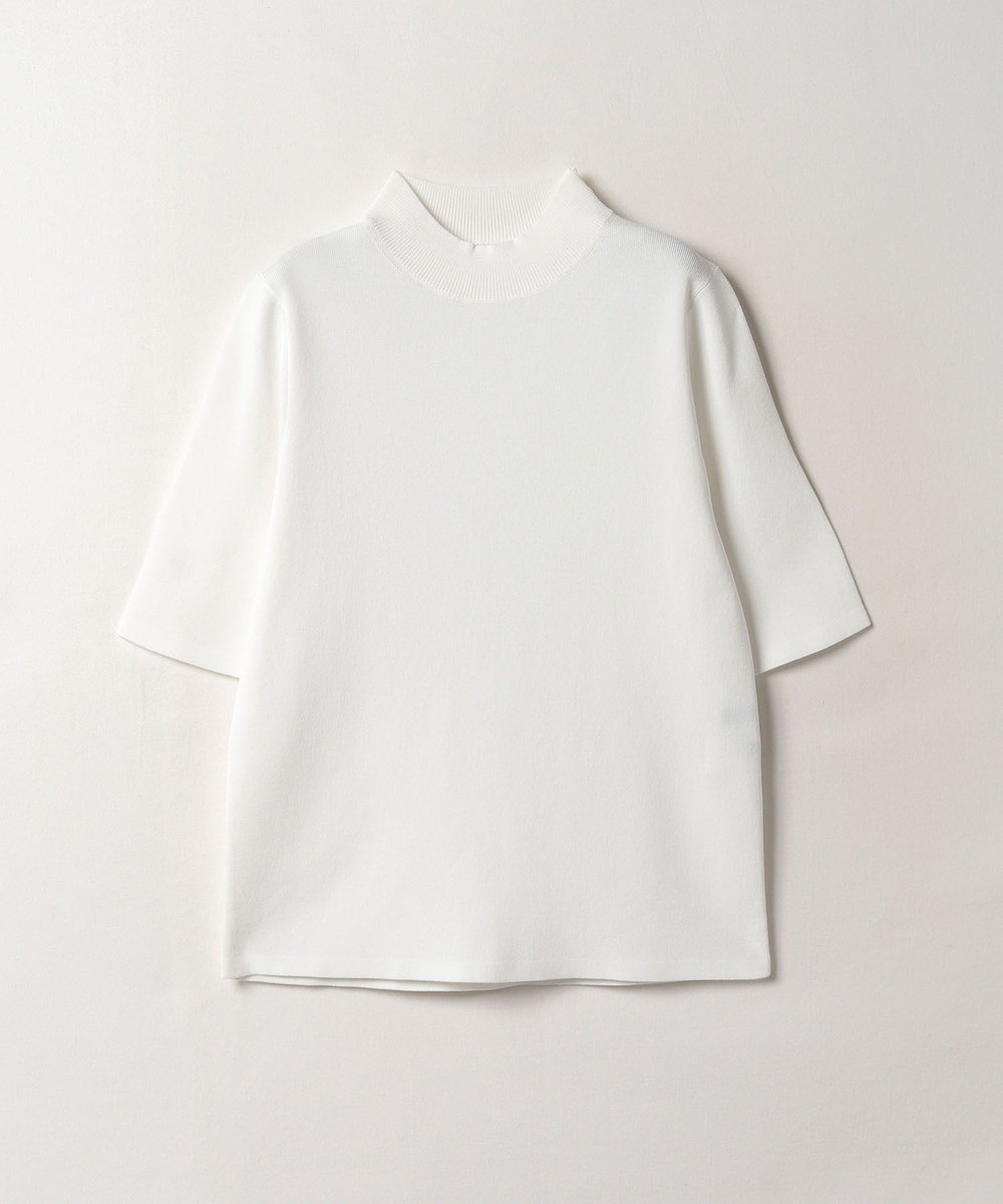 ◇総針モックネック5分袖プルオーバー|allureville OFFICIAL SITE