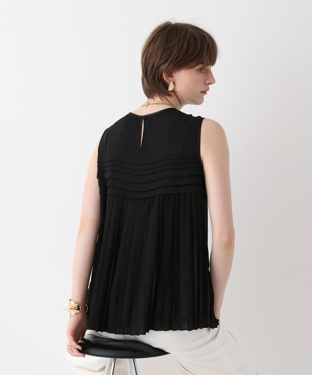 allureville クロスプリーツブラウス ブラック (95)