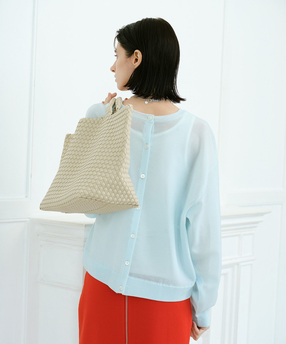 allureville スポンディッシュシアー2WAYプルオーバー ライトブルー (62)