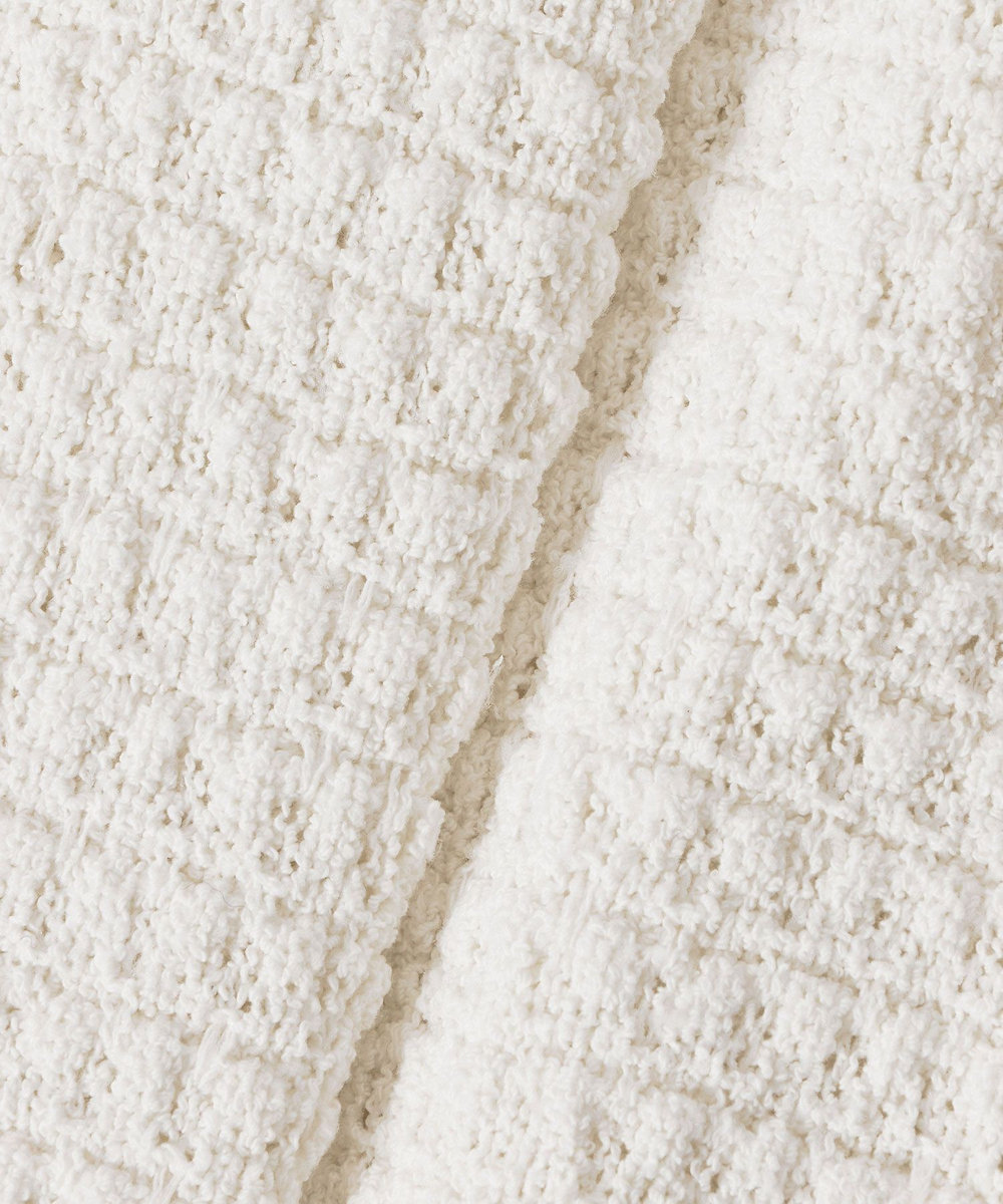 allureville ニットツィードジャケット オフホワイト (02)