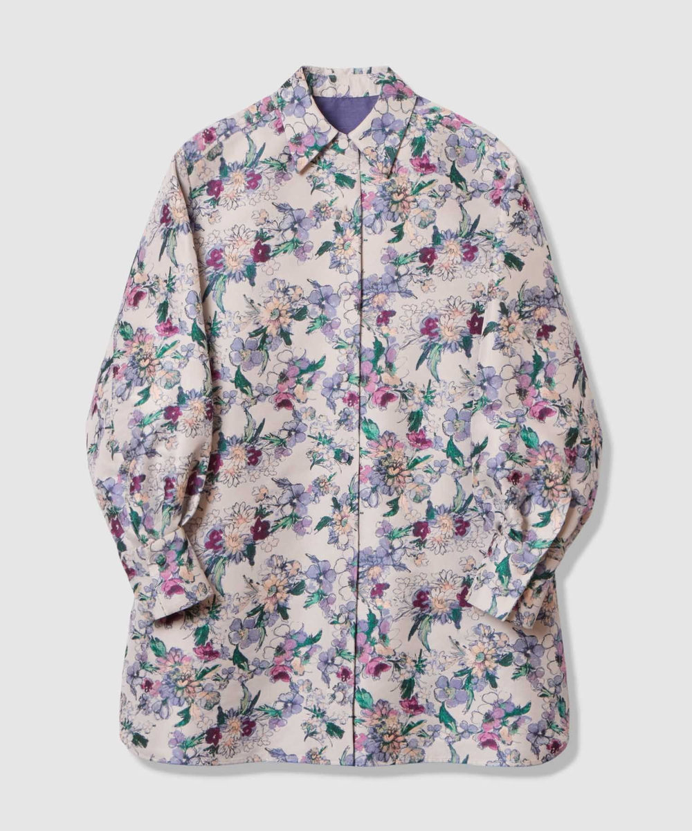 LOULOU WILLOUGHBY 【LOULOU WILLOUGHBY】LIMONTAフラワージャガードシャツワンピース ラベンダー (53)