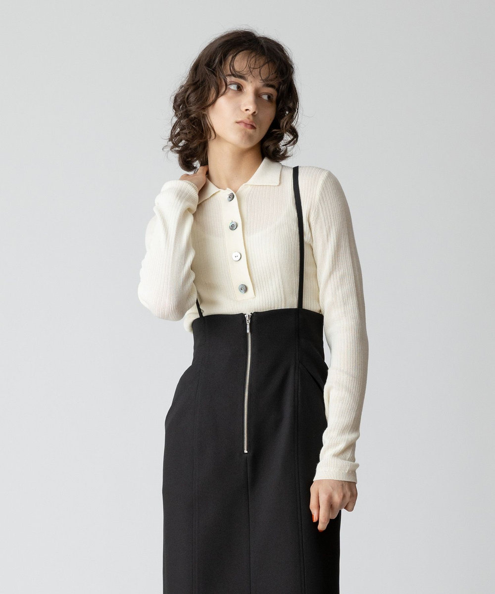 ランダムストライプニットポロ|allureville OFFICIAL SITE / ONLINE