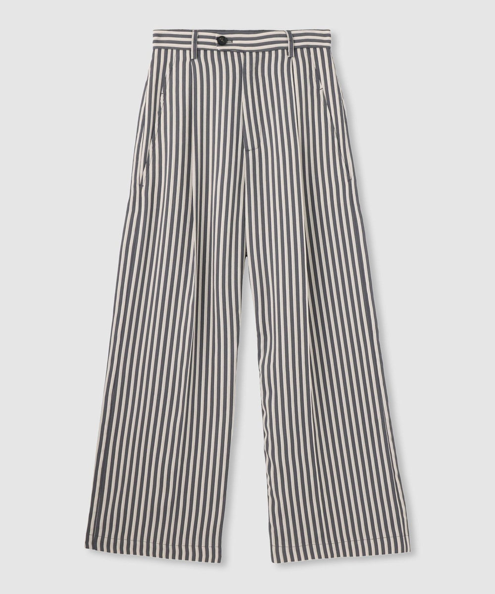 buying 【TELA(テラ)】STRIPED WIDE PANTS ブラック系 (98)