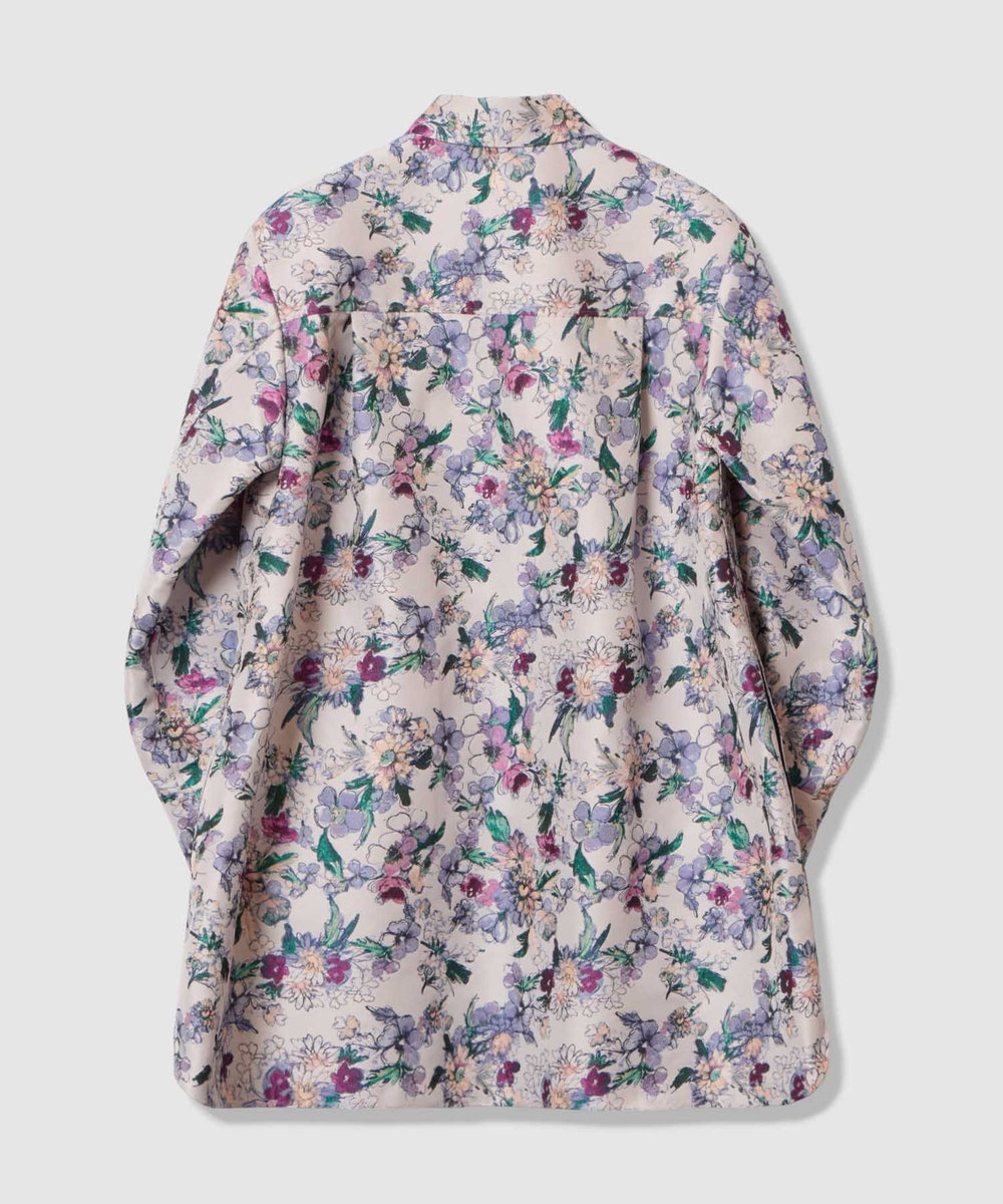 LOULOU WILLOUGHBY 【LOULOU WILLOUGHBY】LIMONTAフラワージャガードシャツワンピース ラベンダー (53)