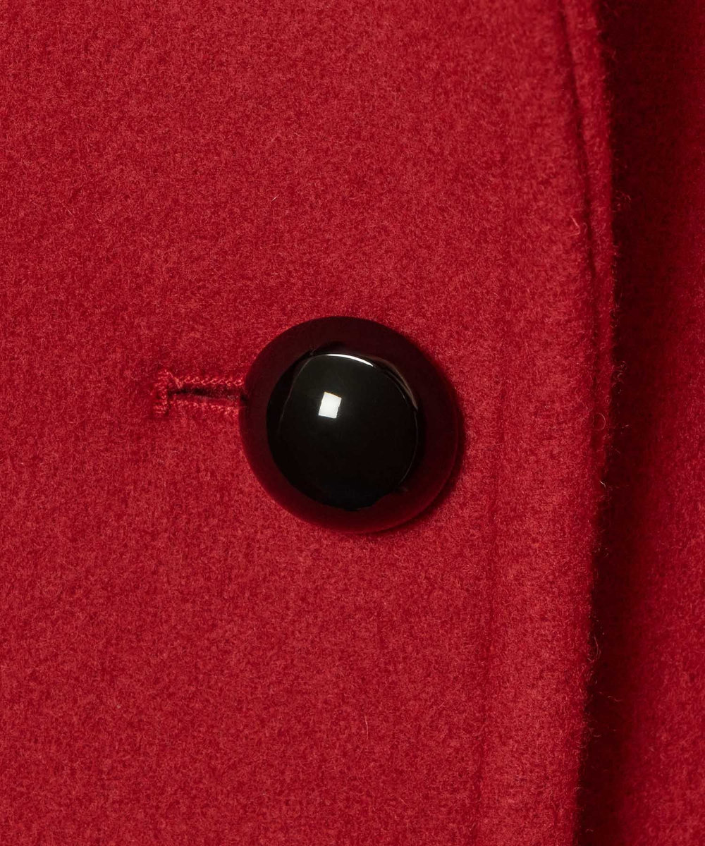 allureville パイルメルトンデザインＰコート ボルドー (44)