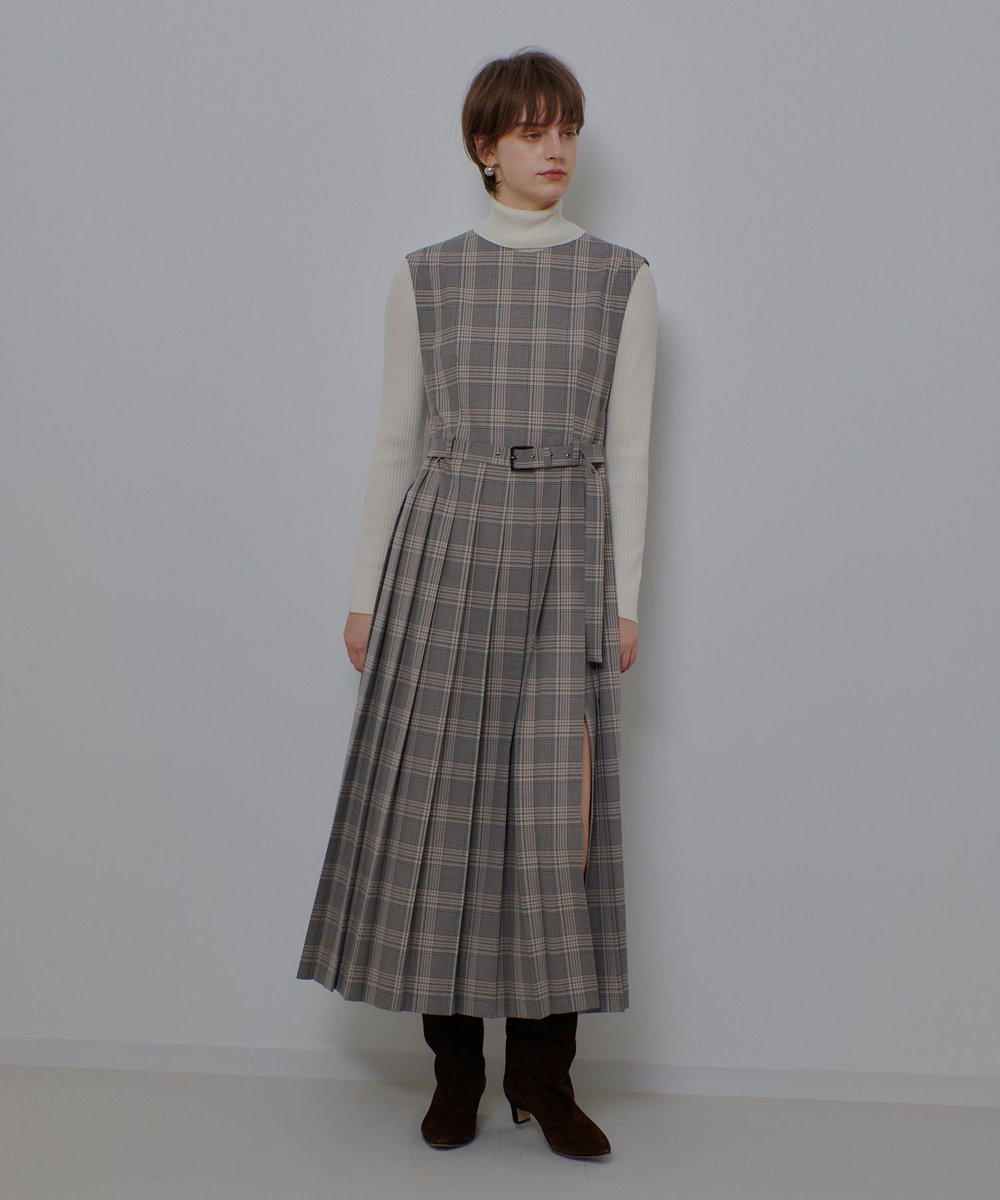 サイドスリットプリーツロングワンピース|allureville OFFICIAL SITE