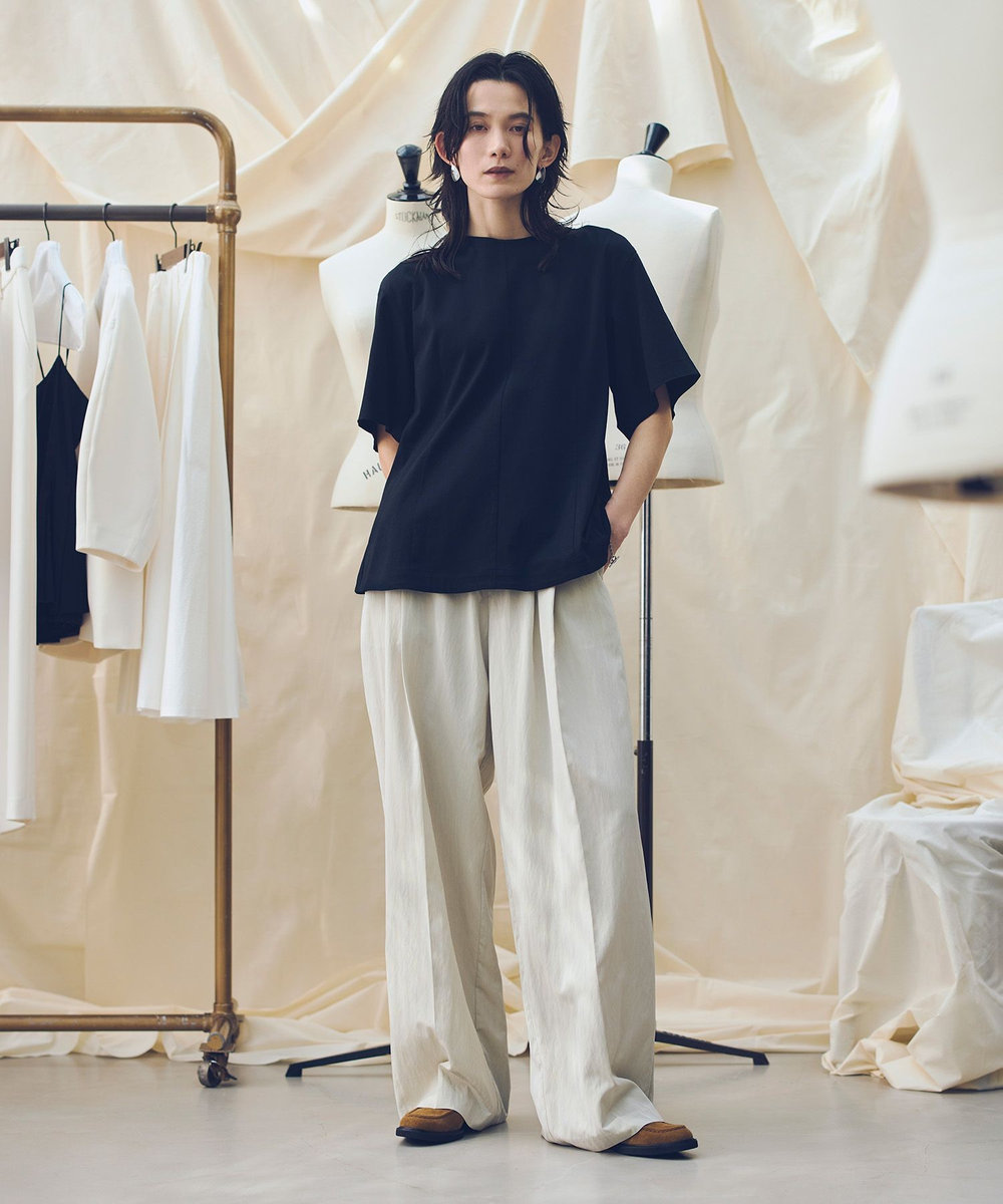 allureville 【ATELIER Line】ドローコードイージーパンツ ベージュ (11)