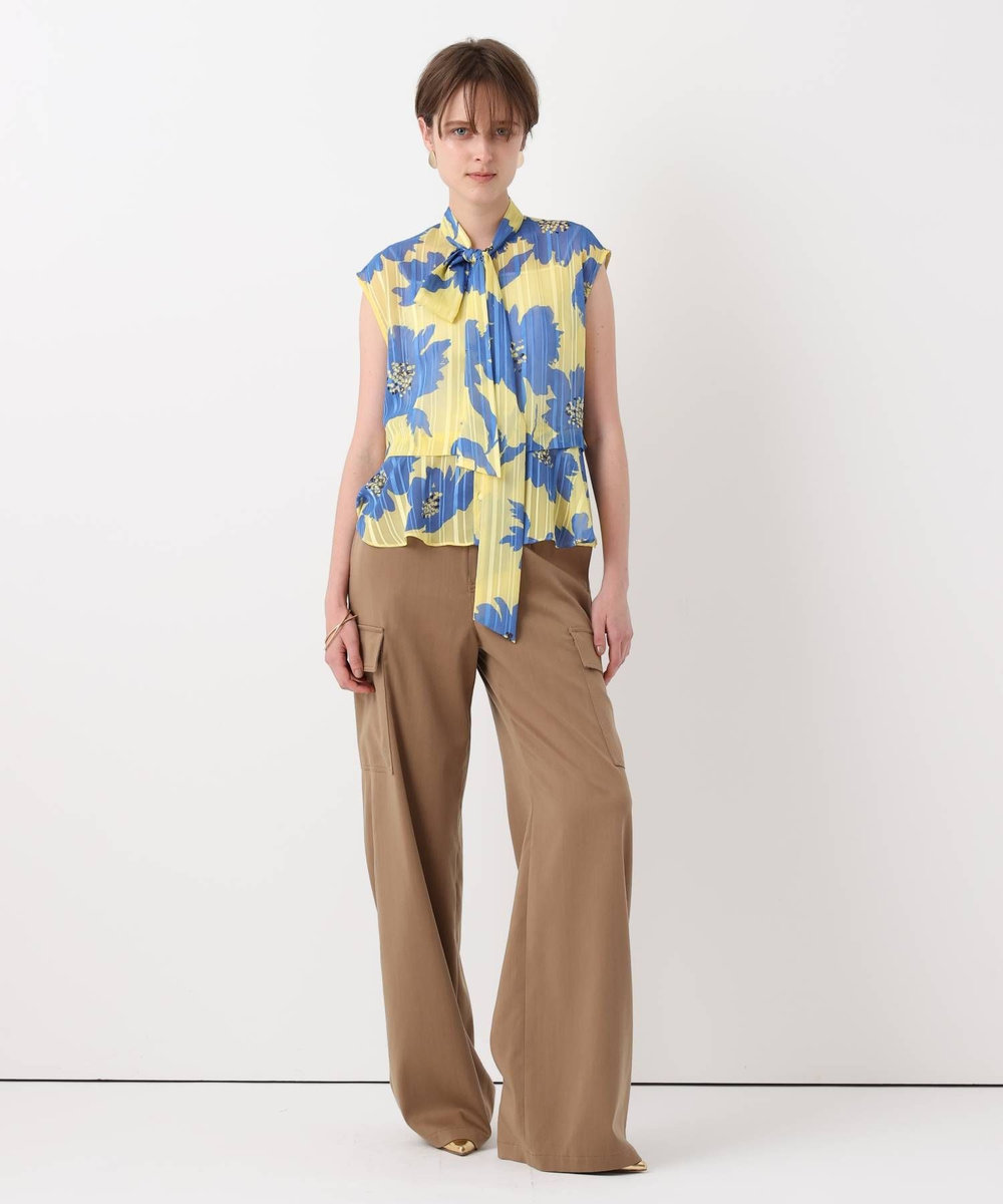 allureville ◇WEB ルミネ別注 シアーヨウリュウブラウス イエロー系 (26)