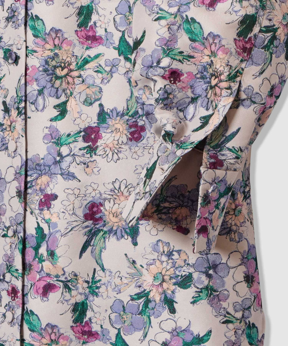 LOULOU WILLOUGHBY 【LOULOU WILLOUGHBY】LIMONTAフラワージャガードシャツワンピース ラベンダー (53)