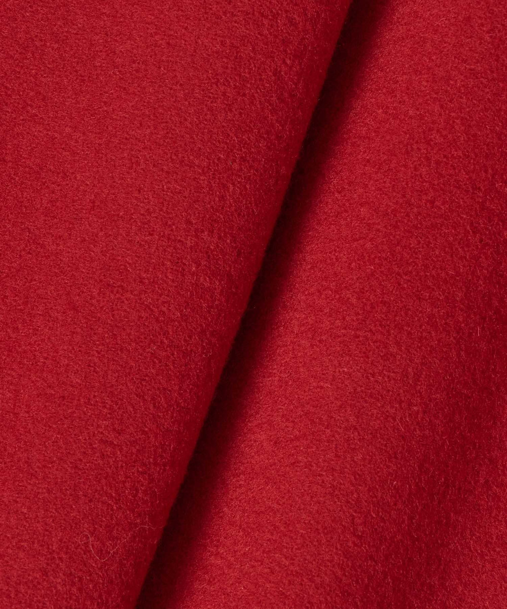 allureville パイルメルトンデザインＰコート ボルドー (44)