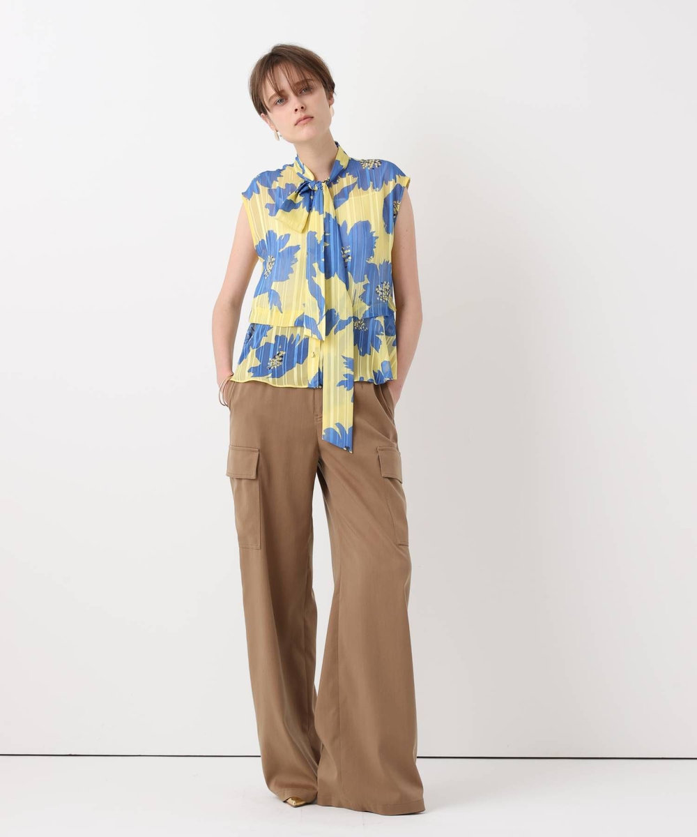 allureville ◇WEB ルミネ別注 シアーヨウリュウブラウス イエロー系 (26)