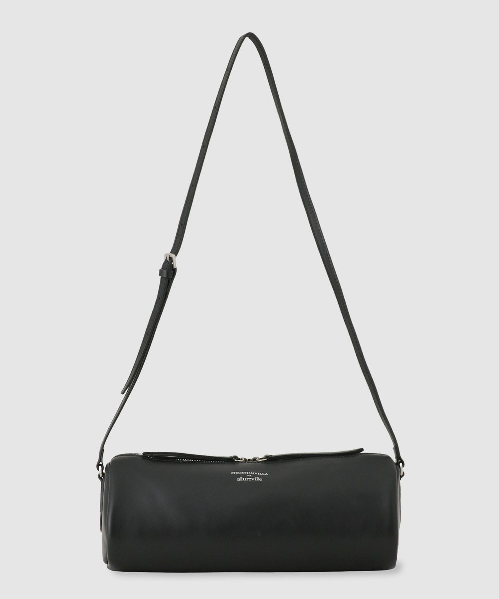 allureville ラウンドショルダーバッグ ブラック (95)