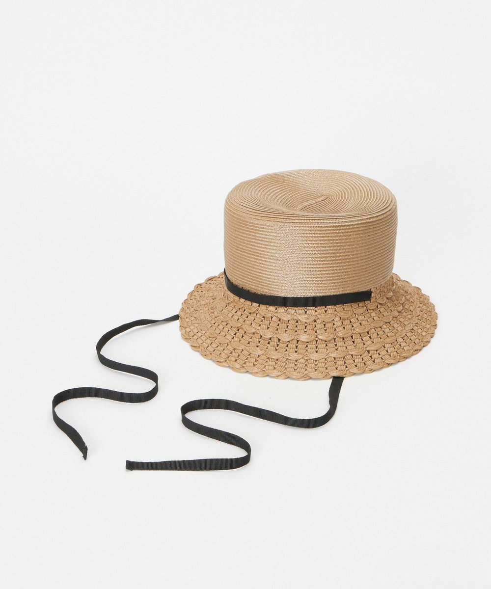 LOULOU WILLOUGHBY 【LOULOU WILLOUGHBY】スカラップブリムバケットハット ベージュ (11)