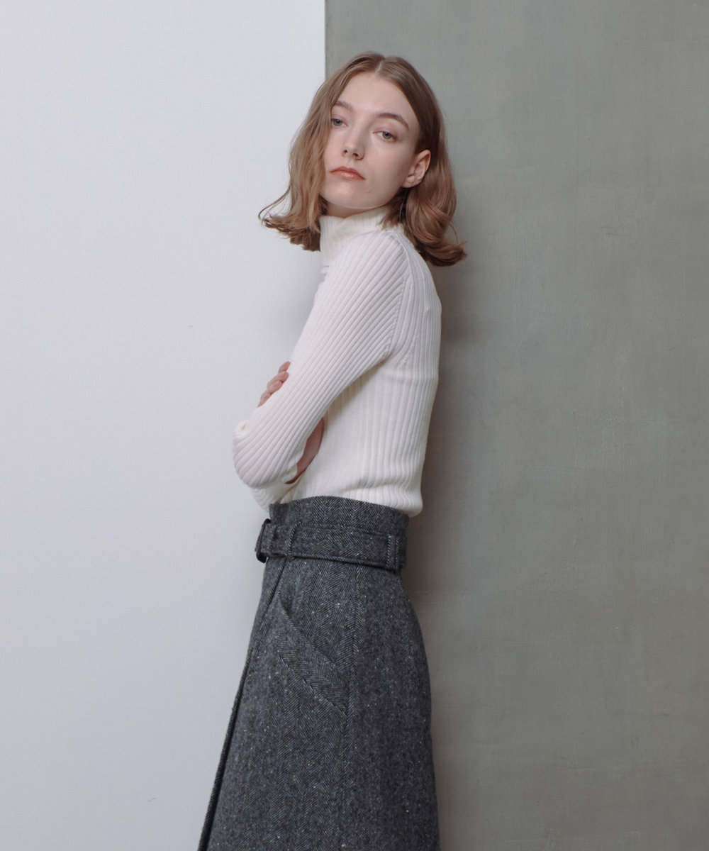 allureville 2WAYネックリブタートル オフホワイト (02)