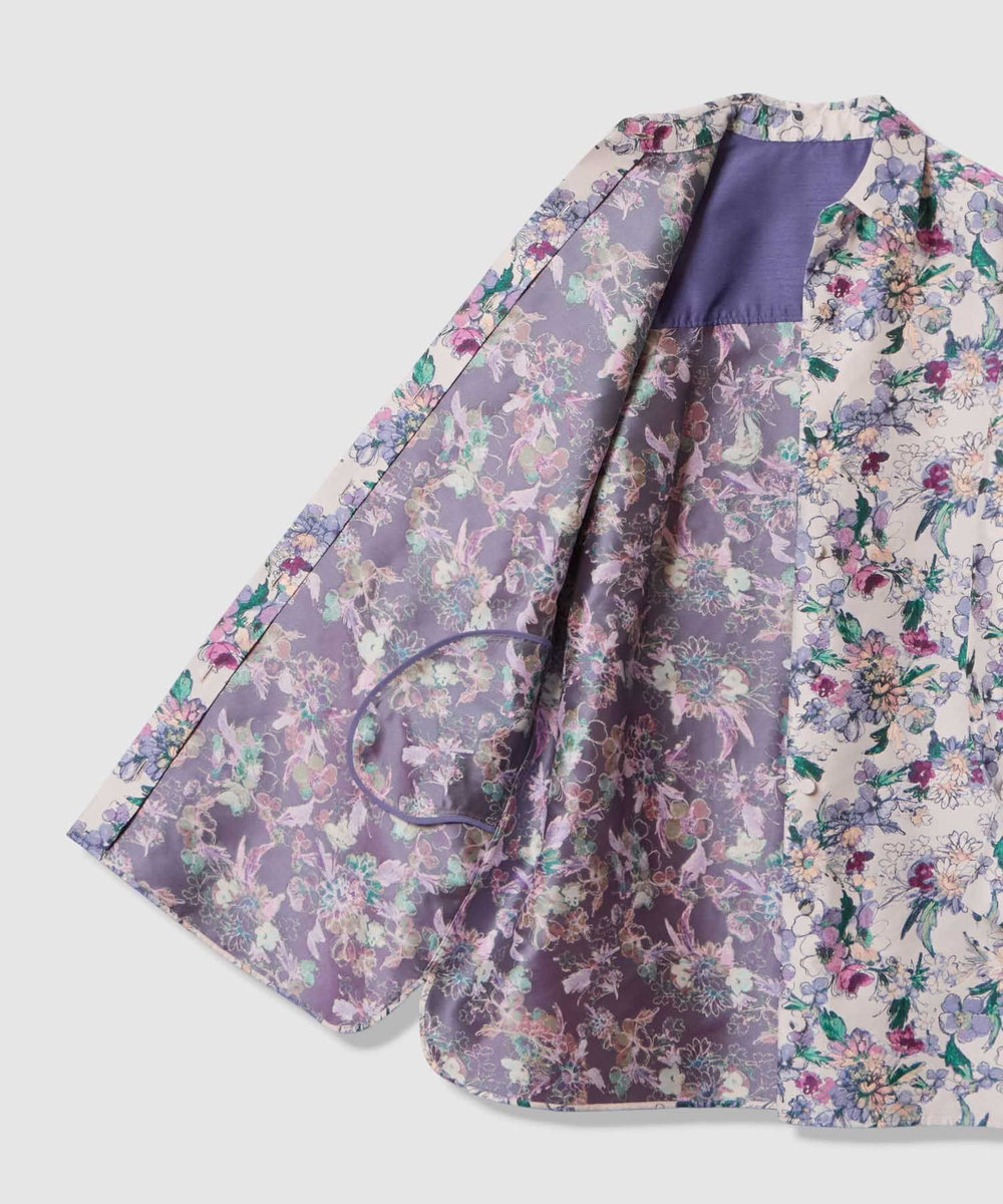 LOULOU WILLOUGHBY 【LOULOU WILLOUGHBY】LIMONTAフラワージャガードシャツワンピース ラベンダー (53)