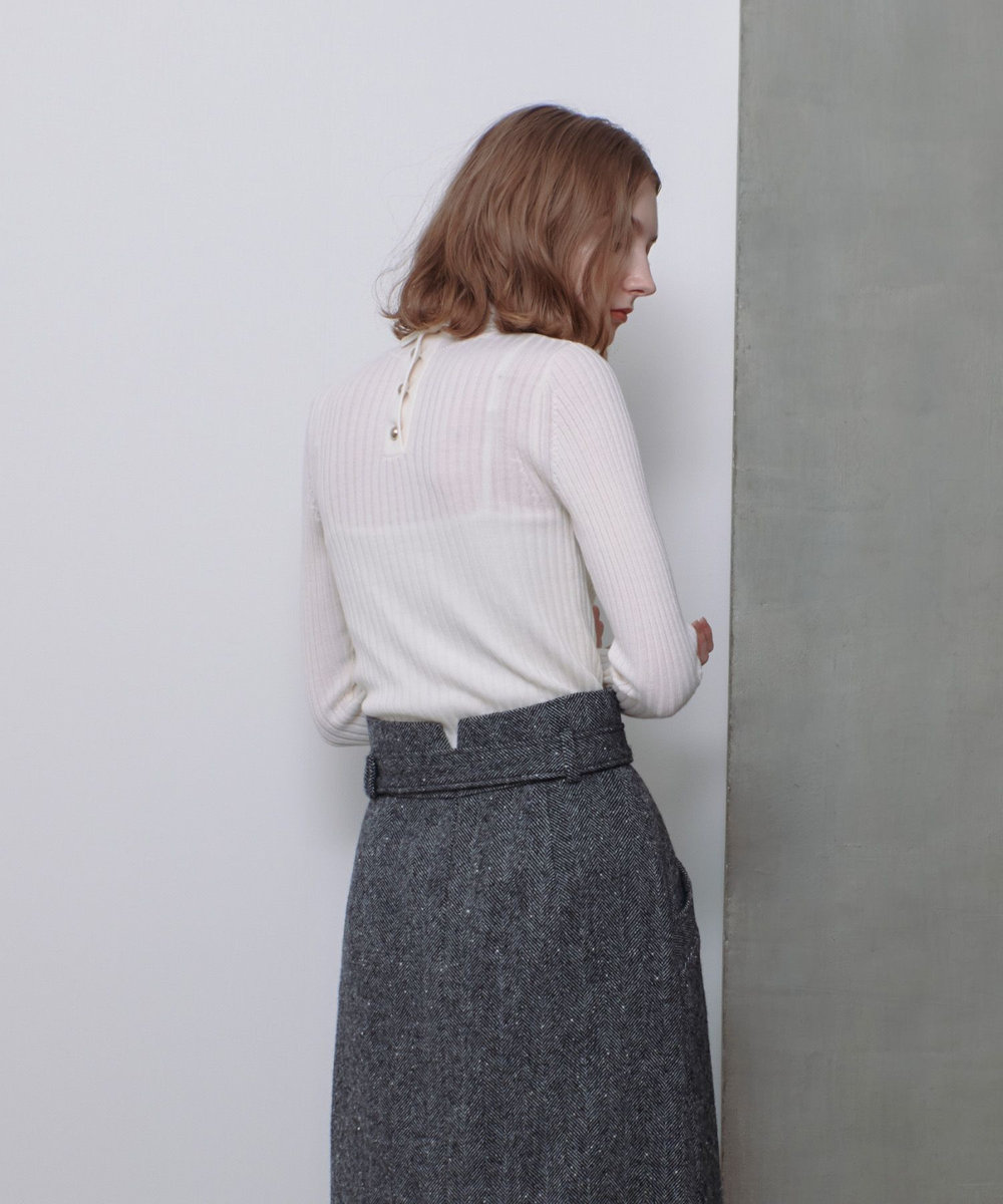 allureville 2WAYネックリブタートル オフホワイト (02)