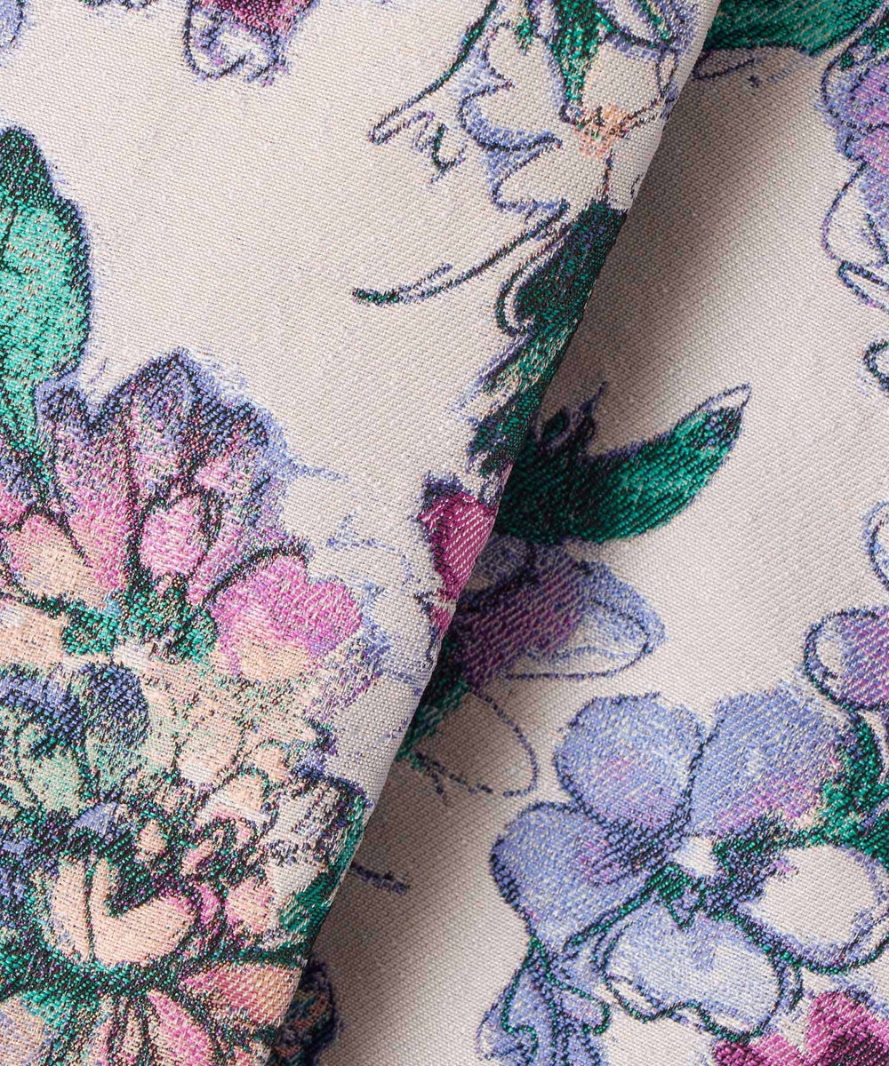 LOULOU WILLOUGHBY 【LOULOU WILLOUGHBY】LIMONTAフラワージャガードシャツワンピース ラベンダー (53)