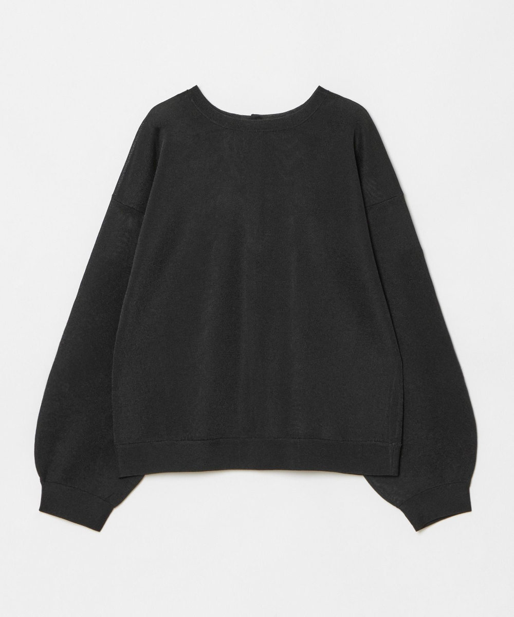allureville スポンディッシュシアー2WAYプルオーバー ブラック (95)