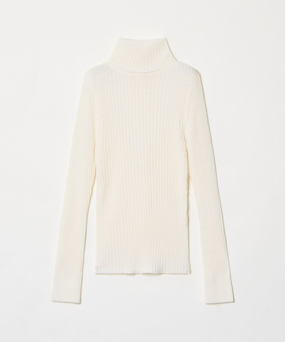 allureville 2WAYネックリブタートル オフホワイト (02)