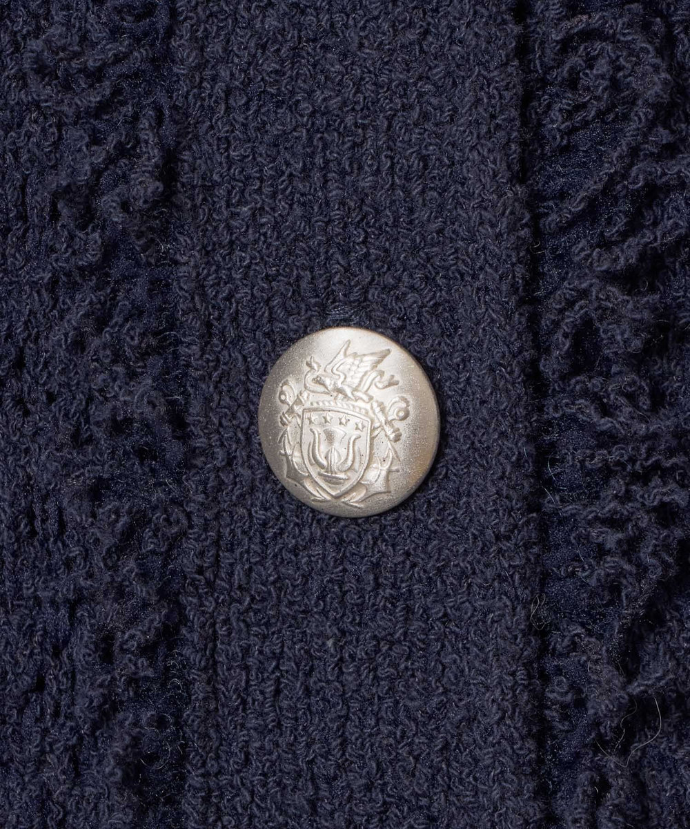 allureville ニットツィードジャケット ネイビー (65)