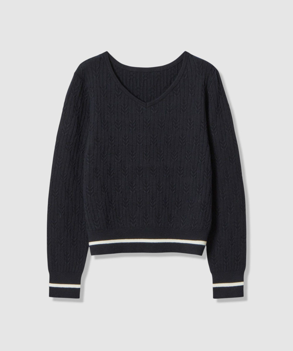 Wミニケーブルプルオーバー|allureville OFFICIAL SITE / ONLINE SHOP