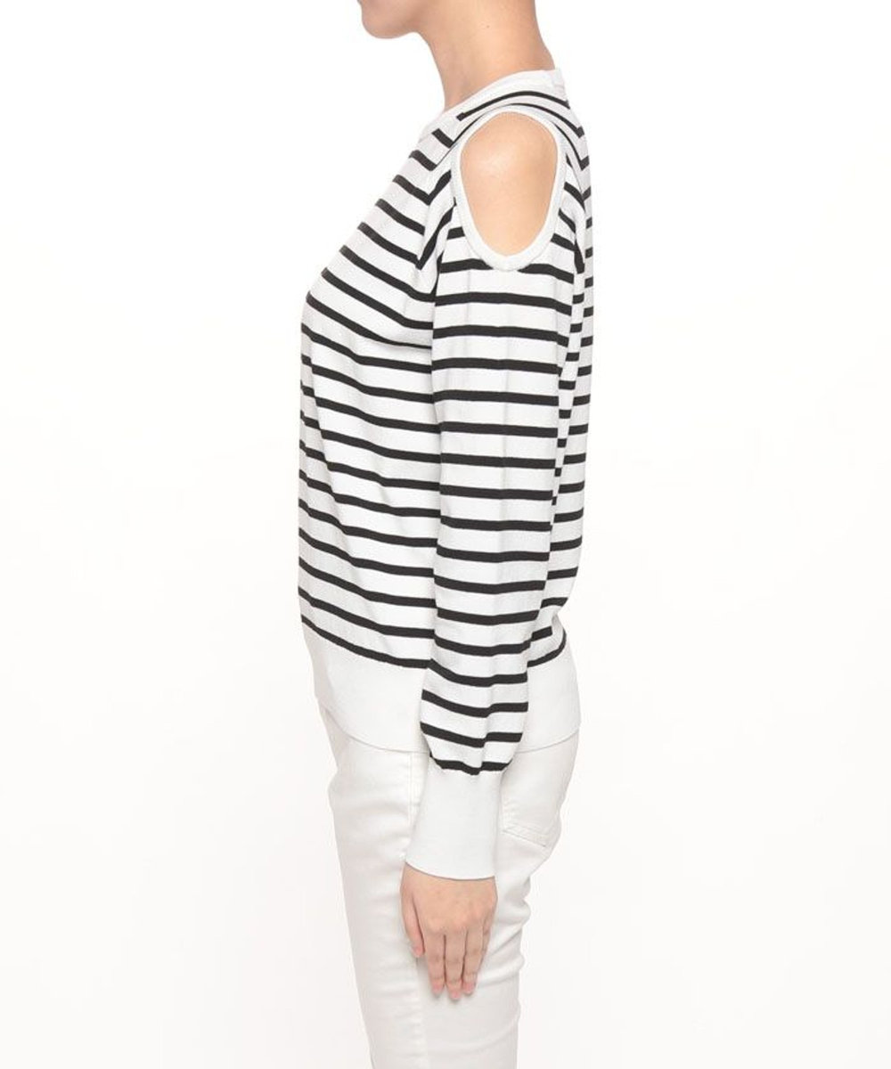 allureville オープンショルダープルオーバー ブラック系 (98)