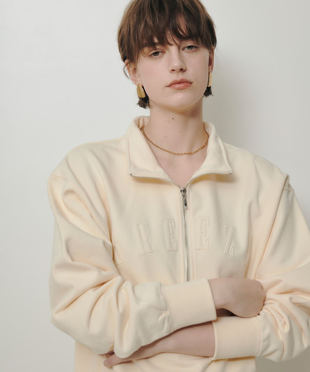 ハーフジップ刺繍プルオーバー|allureville OFFICIAL SITE / ONLINE