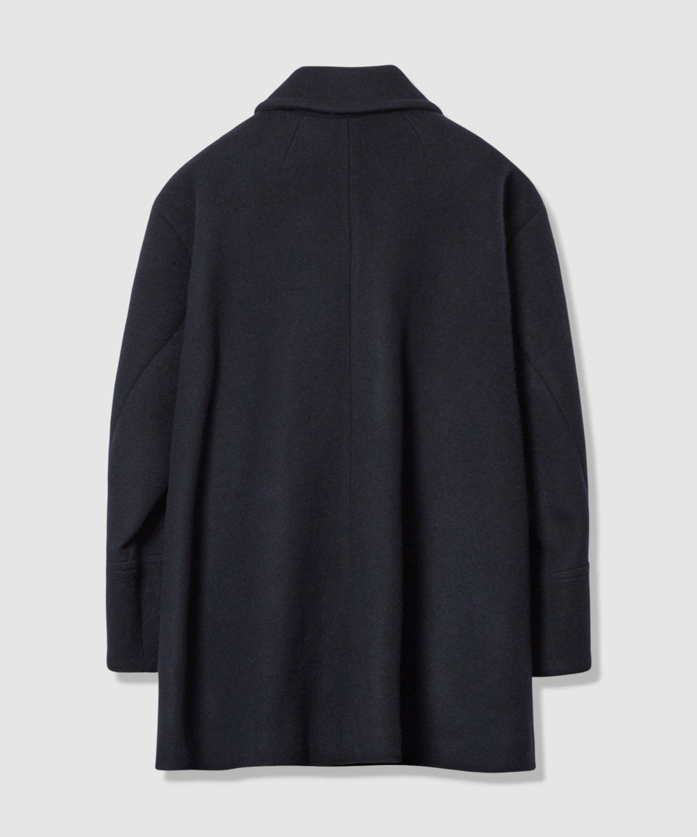 allureville パイルメルトンデザインＰコート ネイビー (65)