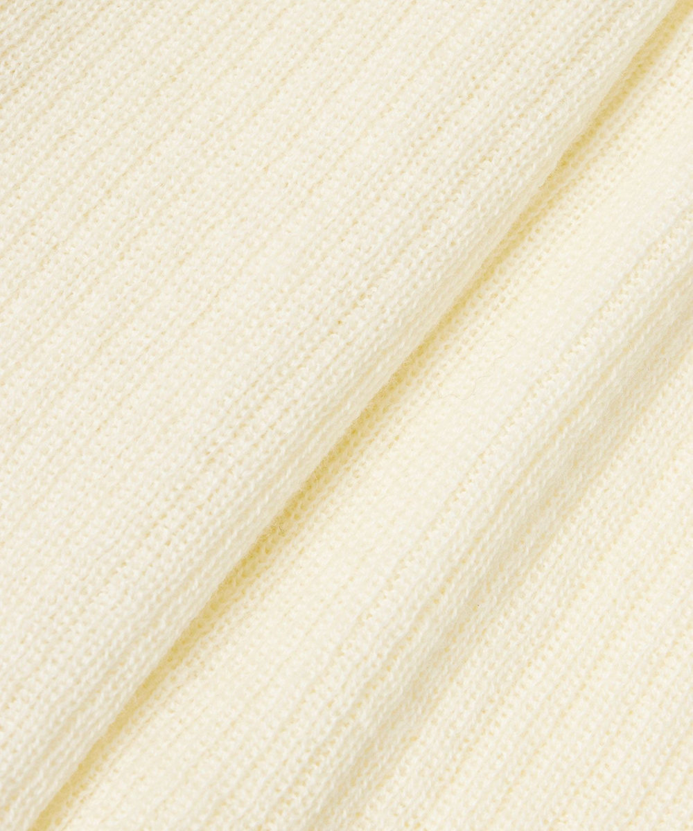 allureville ランダムストライプニットポロ アイボリー (04)