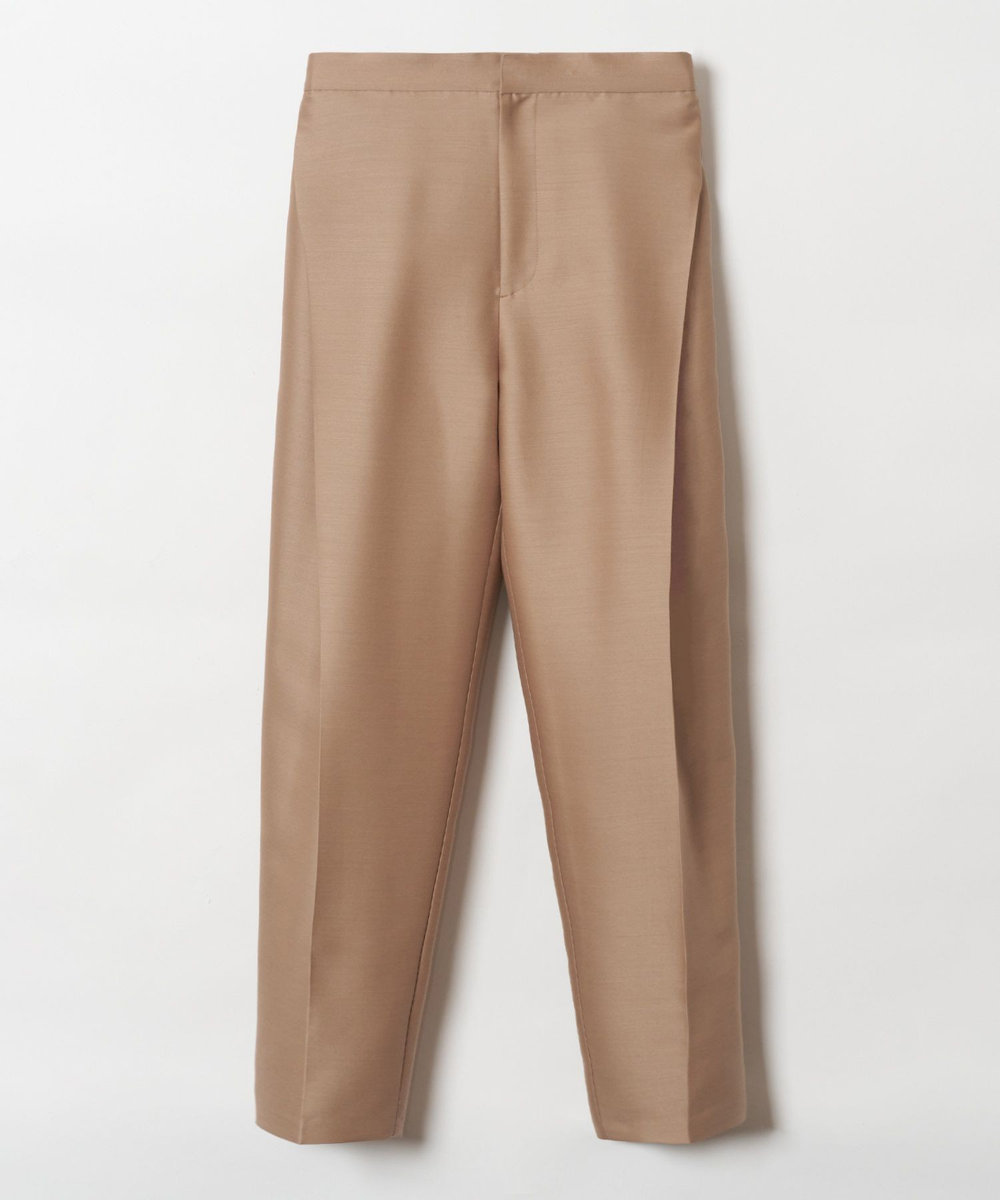 LOULOU WILLOUGHBY シルクウールタックパンツ ベージュ (11)