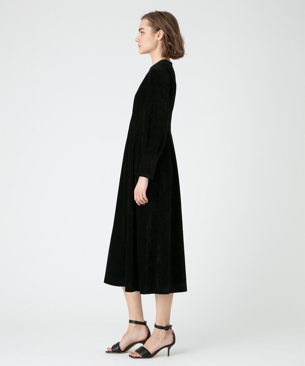 LOULOU WILLOUGHBY 【LOULOU WILLOUGHBY】ブライトコールタックワンピース ブラック (95)