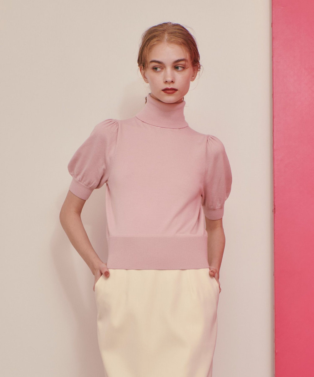 LOULOU WILLOUGHBY】タートルハーフスリーブプルオーバー|allureville