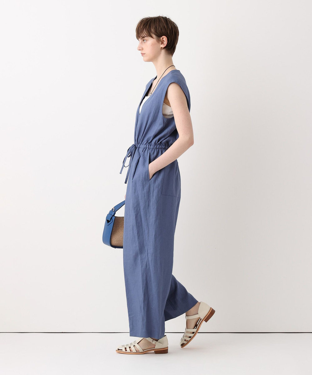 allureville リネンＶカラーコンビネゾン インディゴ (66)