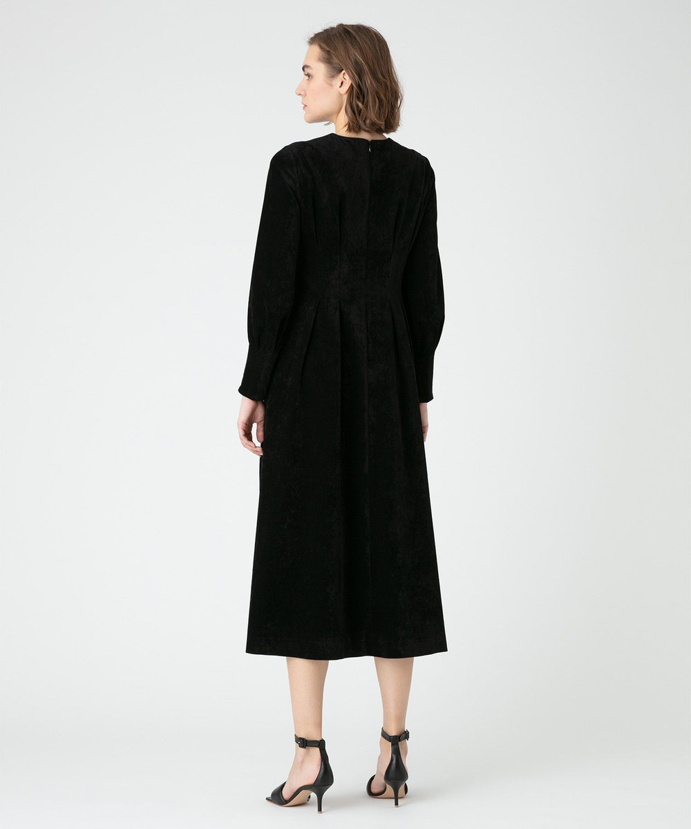 LOULOU WILLOUGHBY 【LOULOU WILLOUGHBY】ブライトコールタックワンピース ブラック (95)