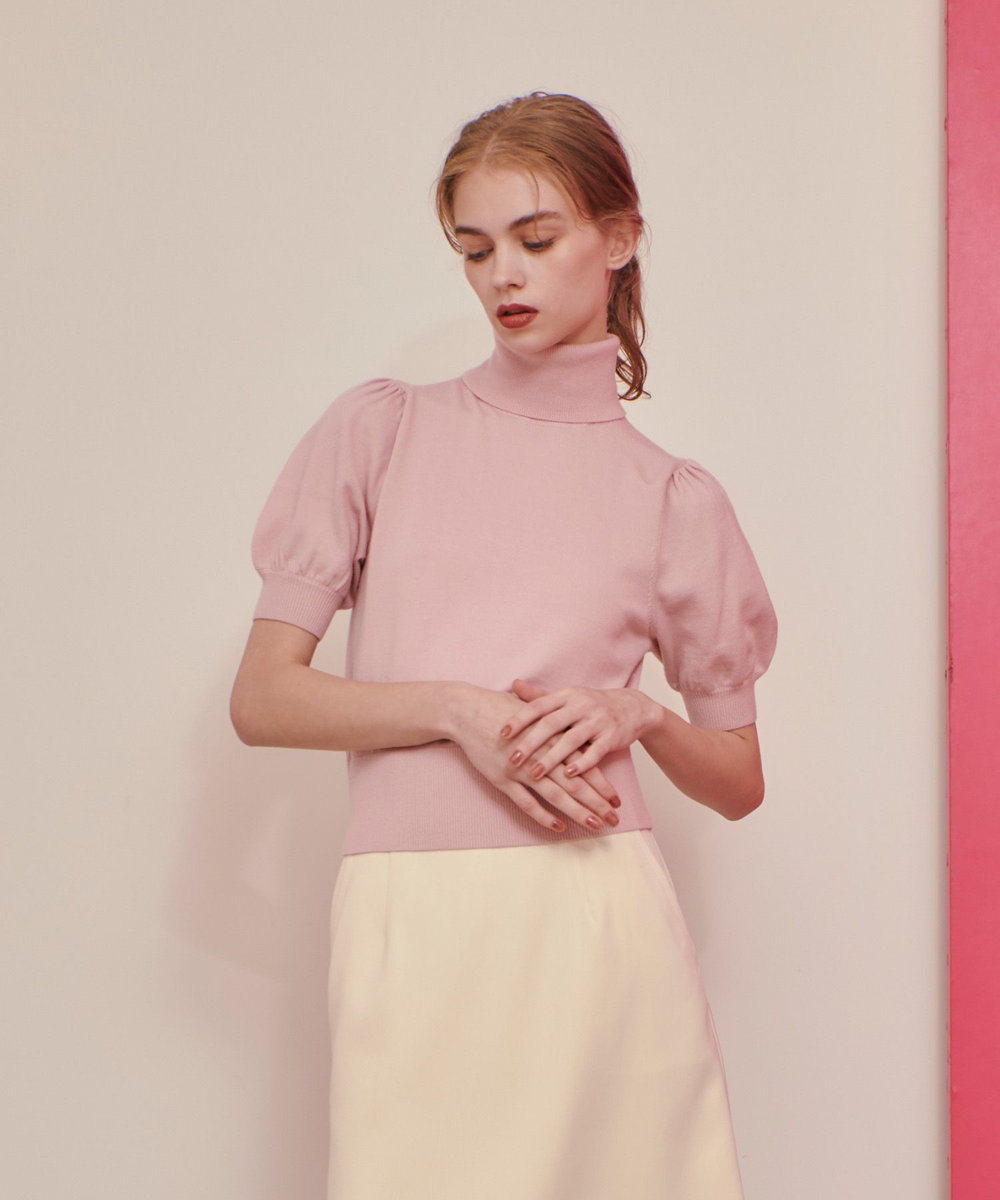 LOULOU WILLOUGHBY 【LOULOU WILLOUGHBY】タートルハーフスリーブプルオーバー ピンク (41)