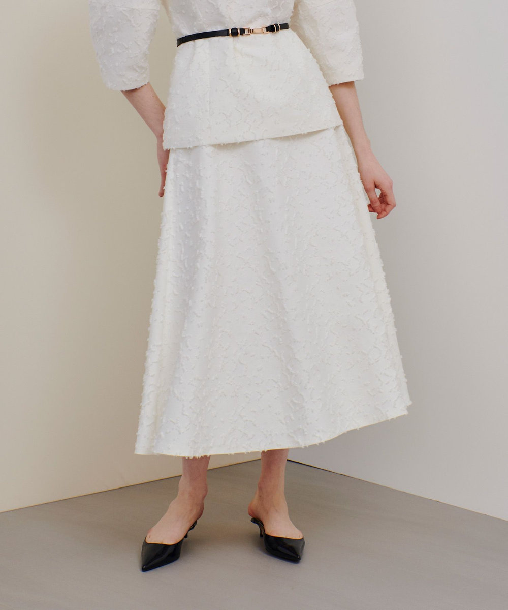allureville DUTEL フレアスカート オフホワイト (02)